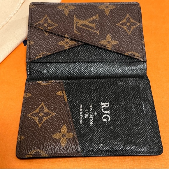 Men’s Louis Vuitton Pocket Organizer Monogram Macassar Canvas - Picture 6 of 12